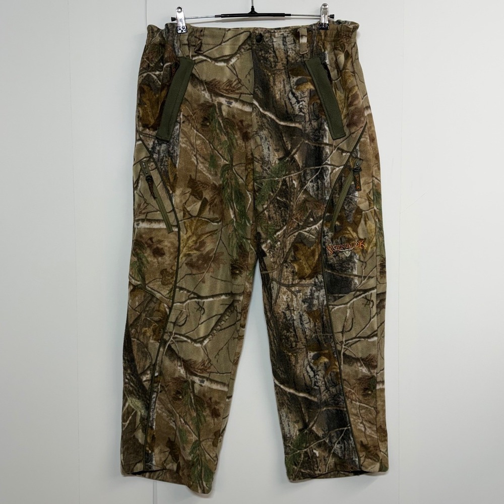 ScentLok Pants Mens Large 36X30 Cargo Camo Timberfleece Bowhunter Hunting
